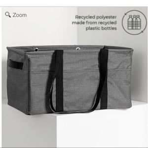 NWT THIRTY ONE DELUXE UTILITY TOTE BAG CHARCOAL CROSSHATCH